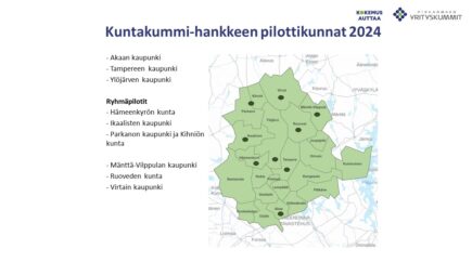 Yrityskummi maakunnan jokaiseen kuntaan